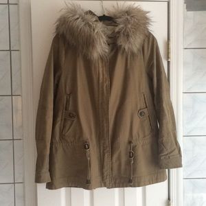 Zara Olive Green Utility Jacket